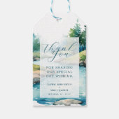 Misty Mountain bruiloft Cadeaulabel (Voorkant)