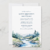 Misty Mountain bruiloft Kaart (Voorkant)