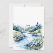 Misty Mountain bruiloft Kaart (Achterkant)