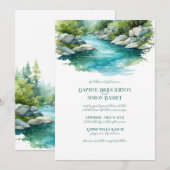 Misty Mountain bruiloft Kaart (Voorkant / Achterkant)