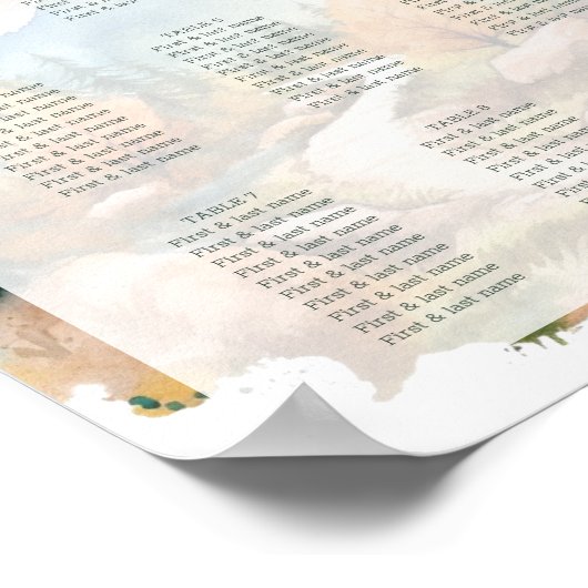 Misty Mountain bruiloft Poster (Hoek)