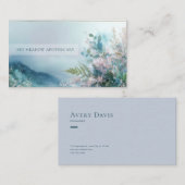 Misty Mountain Fern Gold Frame Serene Visitekaartje (Voorkant / Achterkant)