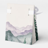 Misty Mountain Forest bruiloft Bedankdoosjes (Achterkant)