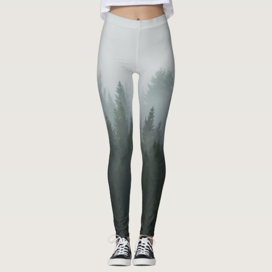 Misty Mountain Forest herfstmist Leggings (Voorkant)