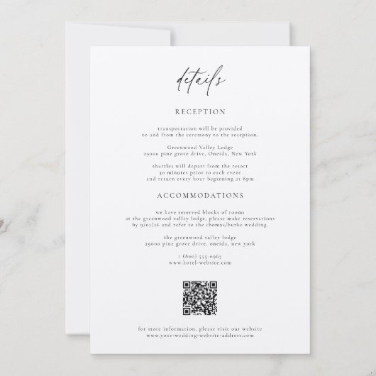 Misty Mountain Forest Rustic Wedding Invitation Kaart (Achterkant)