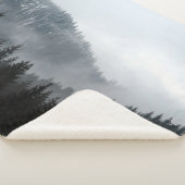 Misty Mountain Forest: Schilderachtig landschap Ui Sherpa Deken (3/4)