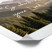 Misty Mountain Islamitische Poster | Natuur & Gelo (Hoek)