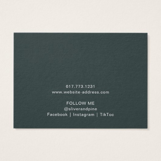 Misty Mountain Ketting Armband Display Kaart (Achterkant)