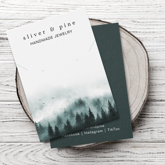 Misty Mountain Ketting en Earring Display Kaart