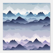 Misty Mountain Landschap Peel en Stick Behang (Voorkant)