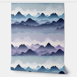 Misty Mountain Landschap Peel en Stick Behang