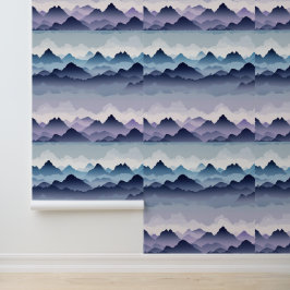 Misty Mountain Landschap Peel en Stick Behang