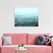 Misty Mountain Layers Canvas Afdruk (Insitu (Woonkamer))
