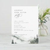 Misty Mountain nog lang en gelukkig na het feest Kaart (Staand voorkant)