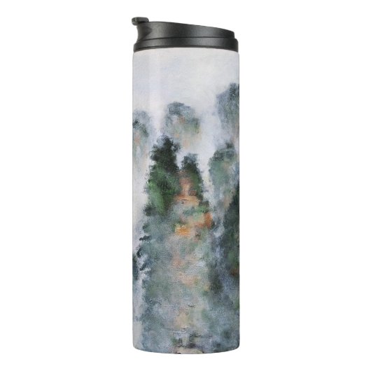 Misty Mountain Peaks Rocks Tranquility Serenity Ge Thermosbeker (Geroteerd rechts)