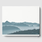 Misty Mountain Peaks Weddenschap Gastenboek (Achterkant)