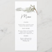 Misty Mountain Pine branch Wedding Menu (Voorkant)