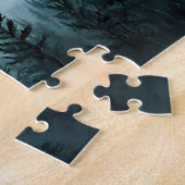Misty Mountain Range Waterverf Legpuzzel (Zijkant)