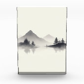 "Misty Mountain Reflections" Fotoblokken (Voorkant)