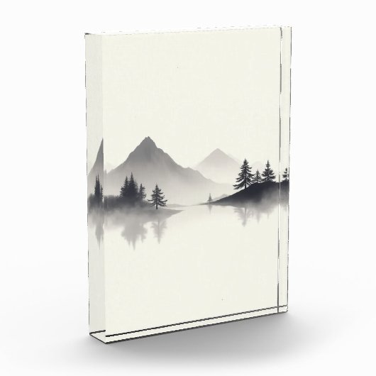 "Misty Mountain Reflections" Fotoblokken (Links)