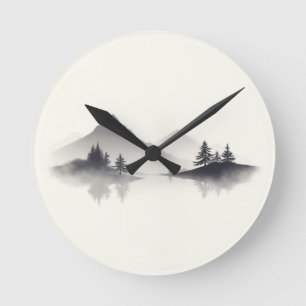 "Misty Mountain Reflections" Ronde Klok