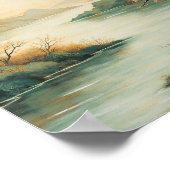 Misty Mountain River Poster (Hoek)