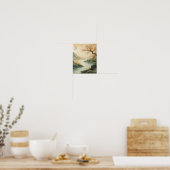 Misty Mountain River Poster (Keuken)