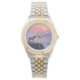 Misty Mountain Top Memories Horloge