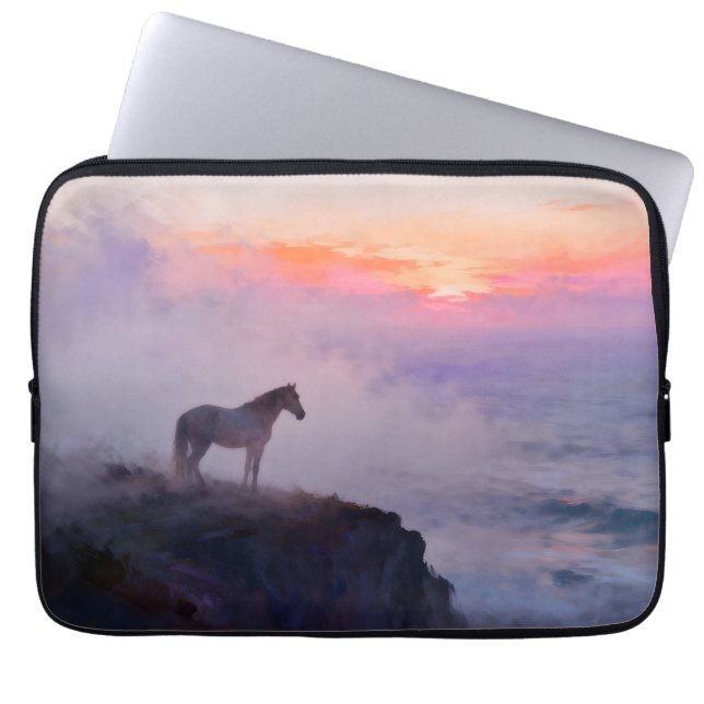 Misty Mountain Top Memories Laptop Sleeve (Voorkant)