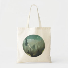 Misty Mountain Valley: een rustige wildernisontsna Tote Bag