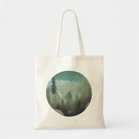 Misty Mountain Valley: een rustige wildernisontsna Tote Bag (Voorkant)