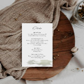 Misty Mountain Wedding Details  Informatiekaartje