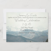 Misty Mountain Wedding Invitation Kaart (Voorkant)