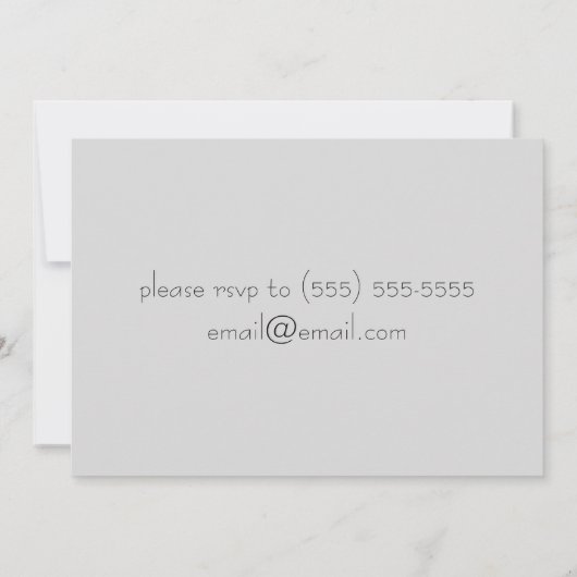 Misty Mountain Wedding Invitation Kaart (Achterkant)