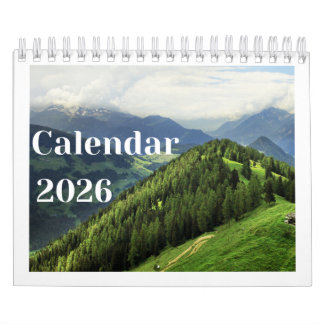 Misty Mountains 2026 Wall Calendar | Nature Fog  Kalender