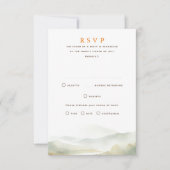 Misty Mountains herfst bruiloft RSVP-kaarten RSVP Kaartje (Voorkant)