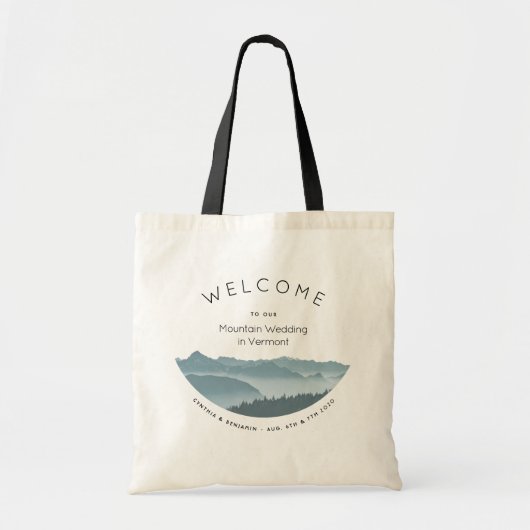 Misty Mountains Hotel Welcome Wedding Bag Tote Bag (Voorkant)