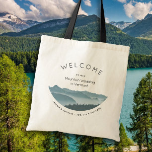Misty Mountains Hotel Welcome Wedding Bag Tote Bag