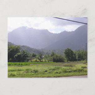 Misty Mountains in Kauai, Hawaii Briefkaart