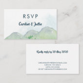 Misty Mountains Kleine Huwelijks RSVP Kaarten (Voorkant / Achterkant)