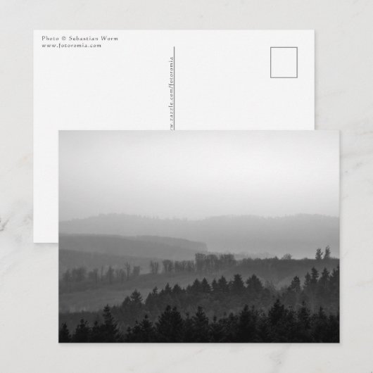 Misty Mountains Landschap Foto Briefkaart (Voorkant / Achterkant)