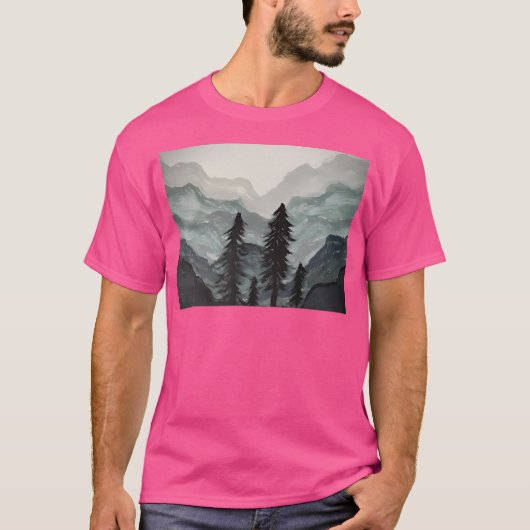 Misty Mountains Long T-shirt (Voorkant)