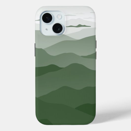 Misty Mountains Misty Morning Magisch Groen Case-Mate iPhone Case (Achterkant)