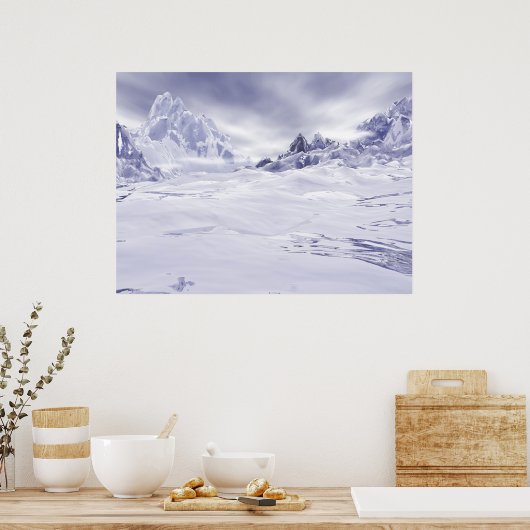 Misty Mountains Poster (Keuken)