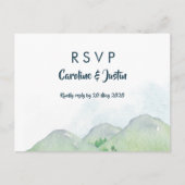 Misty Mountains RSVP Briefkaart (Voorkant)