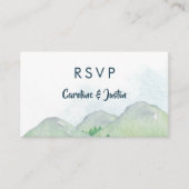 Misty Mountains Trouwkaart RSVP Kaarten (Voorkant)