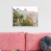 MISTY MOUNTAINS WATERVERF CANVAS PRINT (Insitu (Woonkamer))