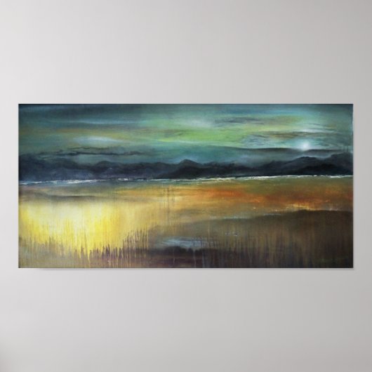 Misty Mountainscape Poster (Voorkant)