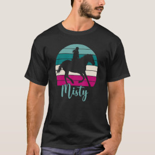 Misty Name Equestrian Misty Horse Girl T-shirt