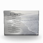 Misty Ocean Beach doet het in ieder geval Fotoblokken (Voorkant)